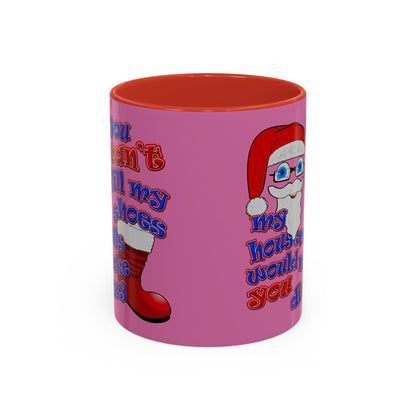 santa's shoes - Accent Mug (light pink)