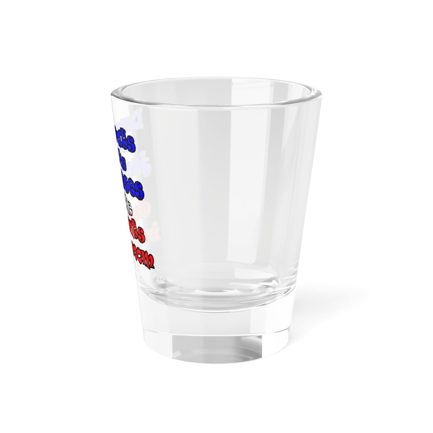donkeys and elephants - Shot Glass