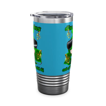 disc jockey - Ringneck Tumbler, 20oz (turquoise)