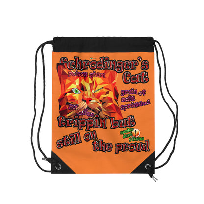 schrodinger's cat - Drawstring Bag (crusta)