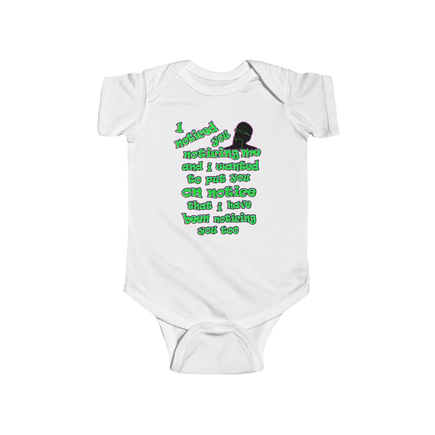 noticed you noticing - Infant Fine Jersey Bodysuit