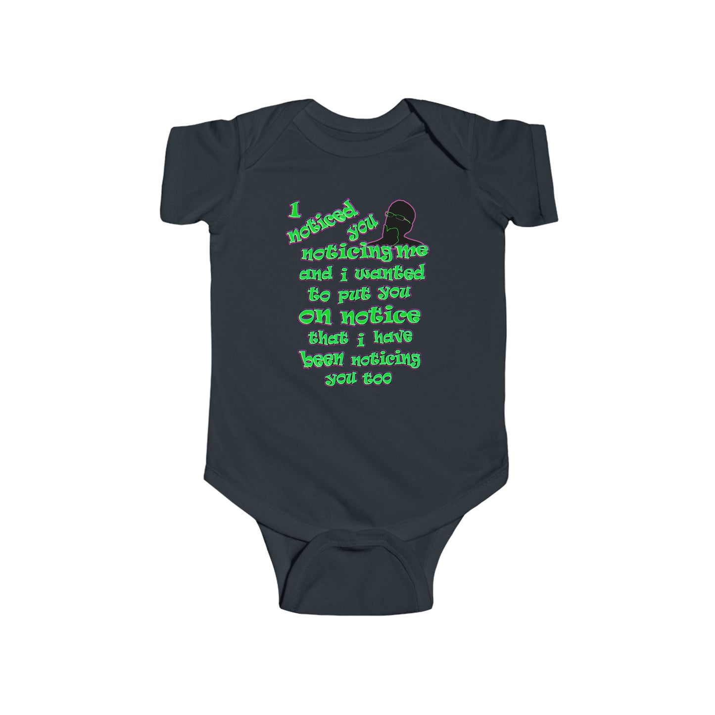 noticed you noticing - Infant Fine Jersey Bodysuit
