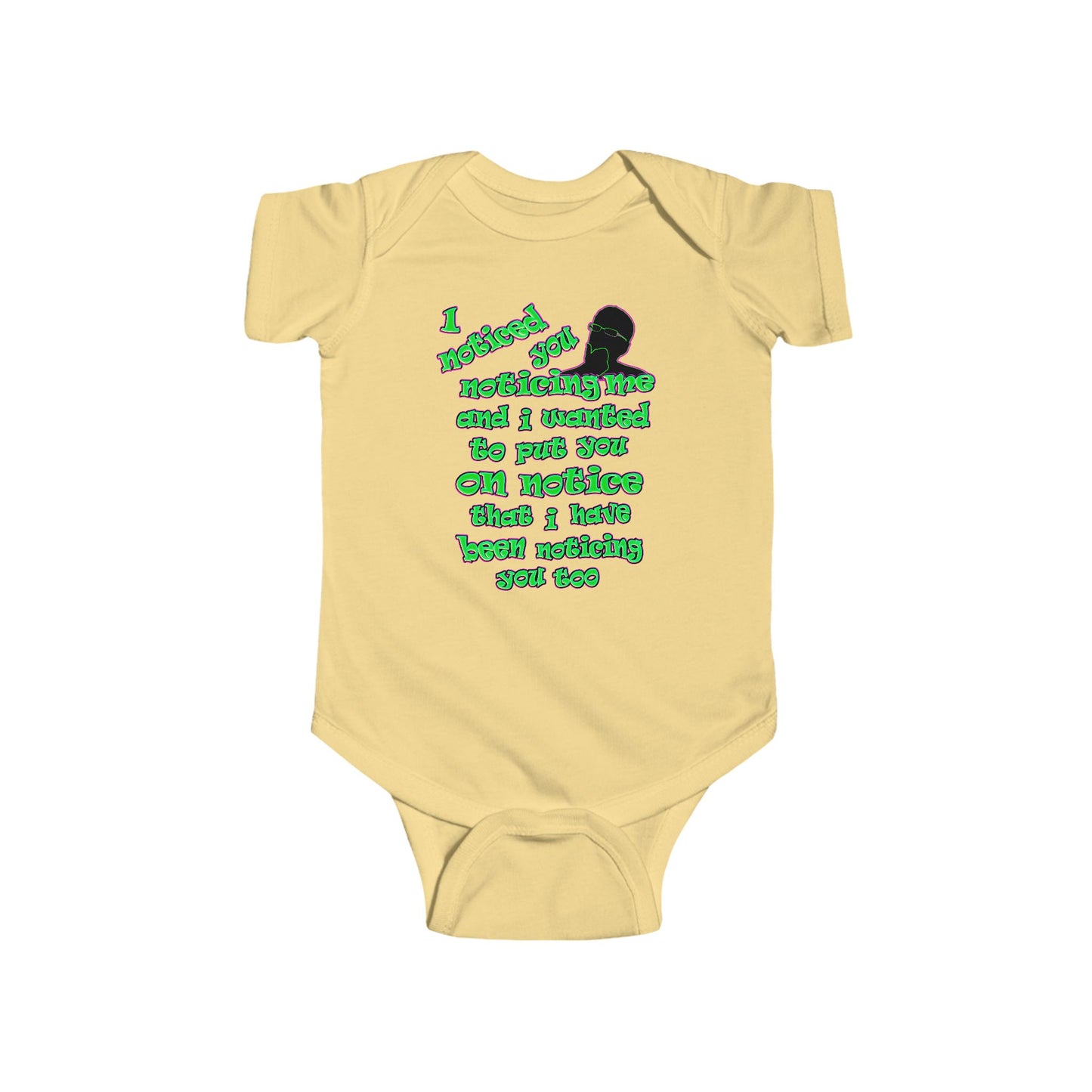 noticed you noticing - Infant Fine Jersey Bodysuit