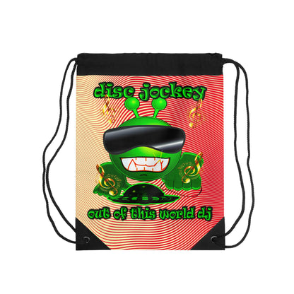disc jockey - Drawstring Bag (yellow-orange wave)