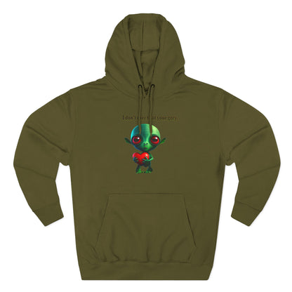 I don't care that your grey - Three-Panel Fleece Hoodie