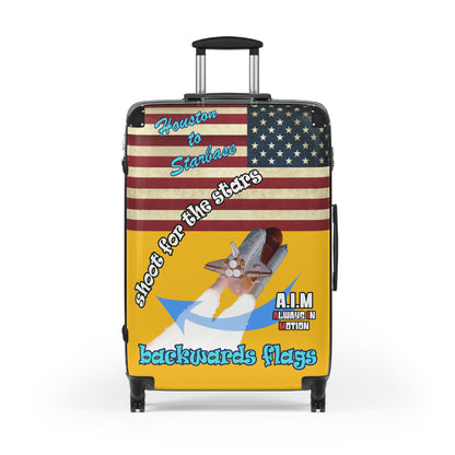 shoot for the stars - Suitcase (yellow)