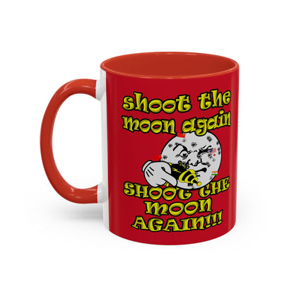 shoot the moon again - Accent Mug (dark red)