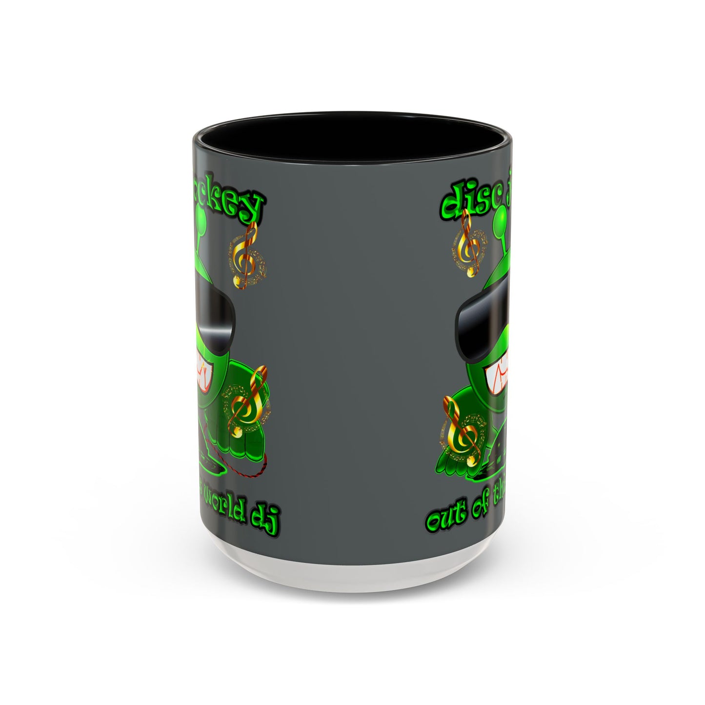 disc jockey - Accent Mug (dark grey)
