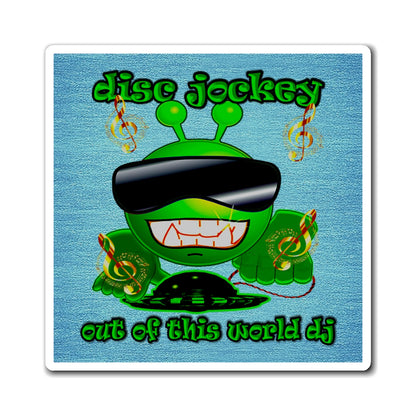 disc jockey - Magnets - (faded blue)