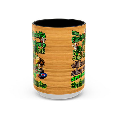 christmas spirits of boston - Accent Mug (butterscotch wood finish)