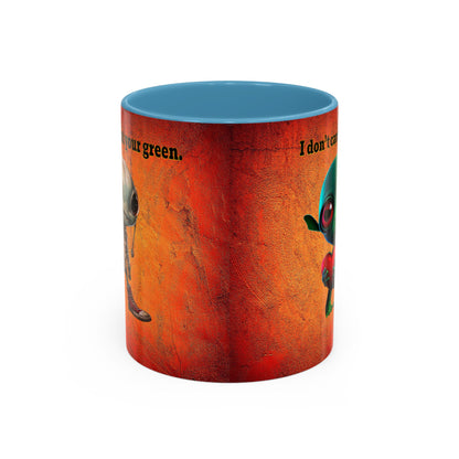I don't care that your grey - Accent Mug (burnt orange)