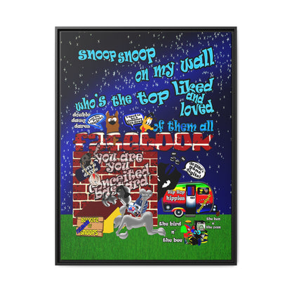snoops - framed canvas art