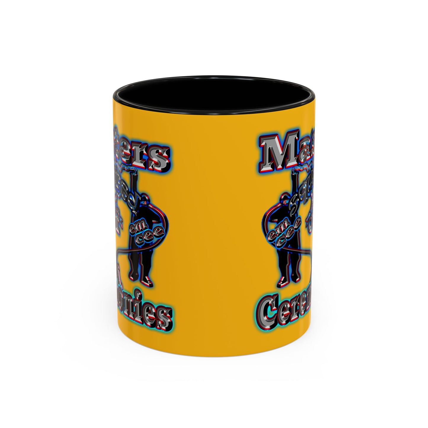 em cee squared - Accent Mug (yellow)