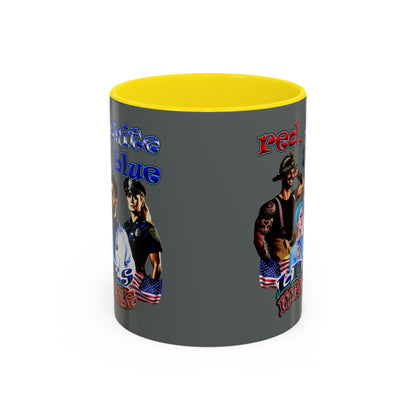 rw&b lives matter - Accent Mug (dark grey)