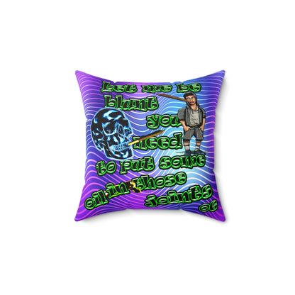 og - Spun Polyester Square Pillow - (purple wave)