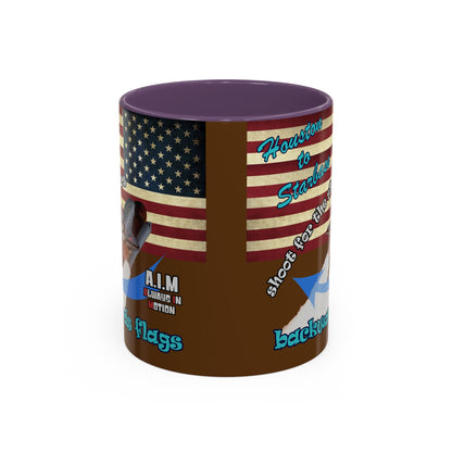 shoot for the stars - Accent Mug (brown)
