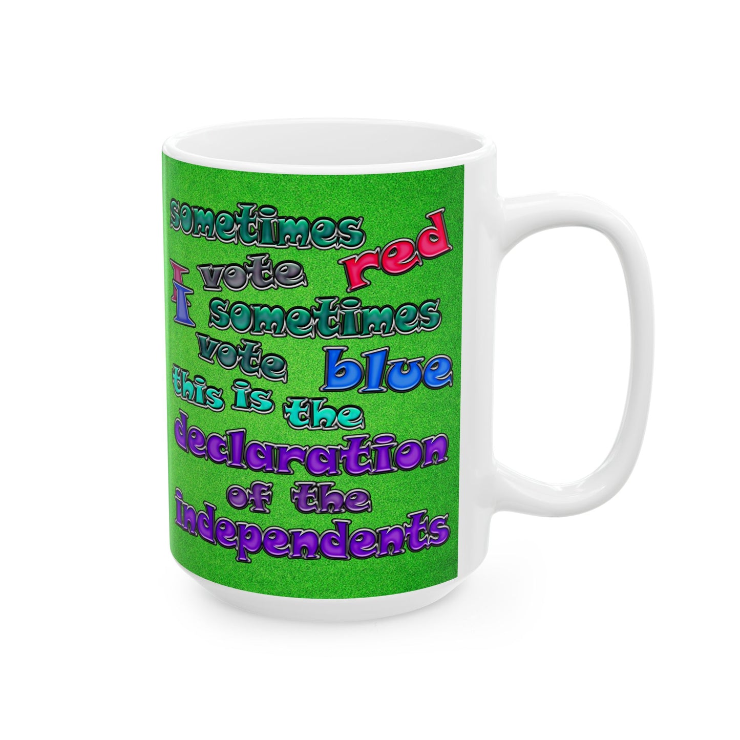 declaration of the independents - White Mug (green turf)