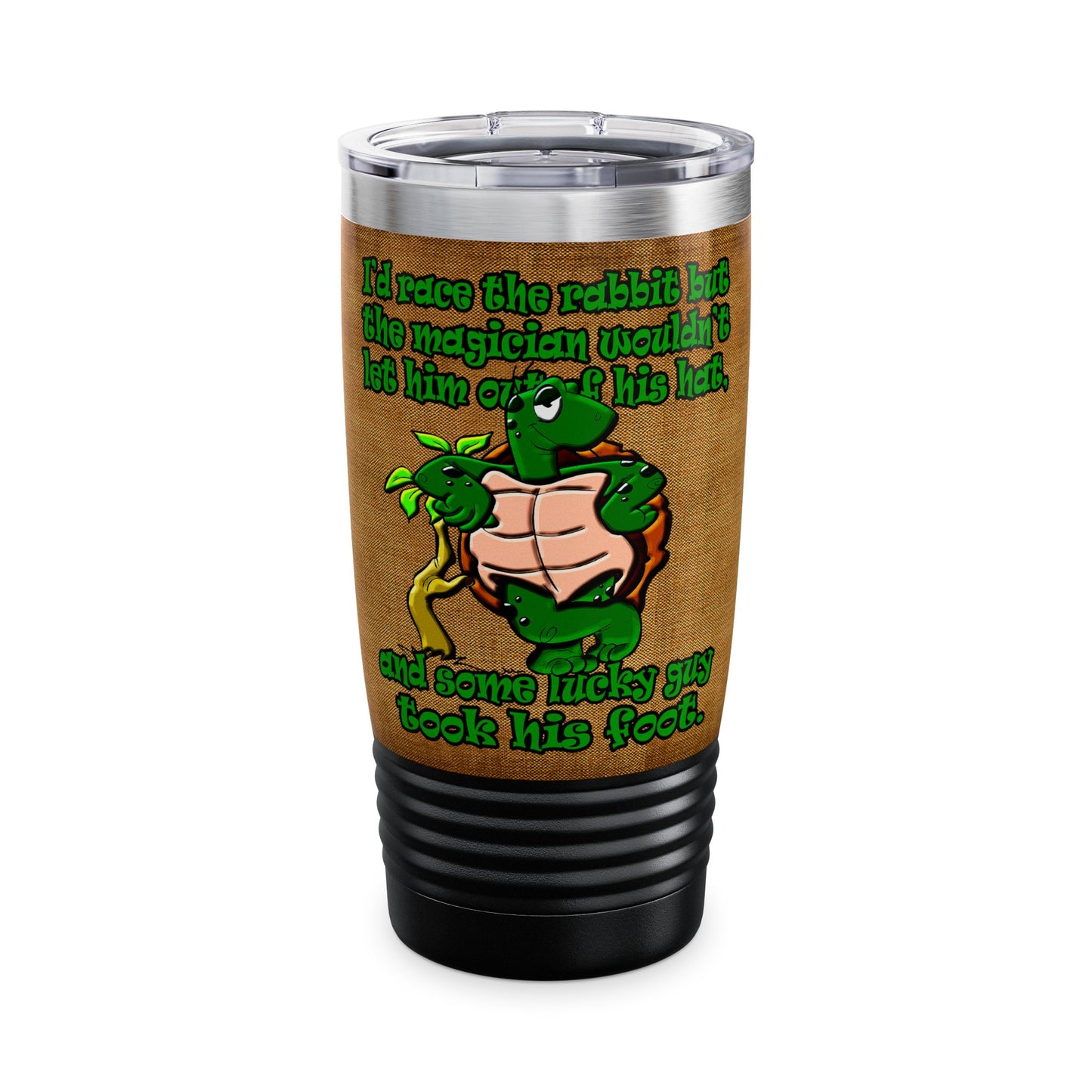 turtle race - Ringneck Tumbler, 20oz (brown papyrus)