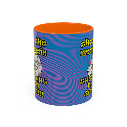 shoot the moon again - Accent Mug (light blue-purple wave)