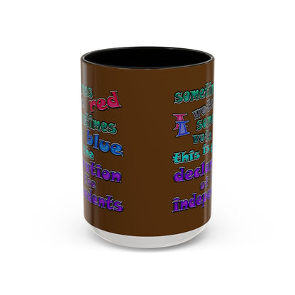 declaration of the independents - Accent Mug (brown)