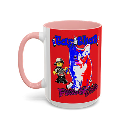 tag that - Accent Mug (red)