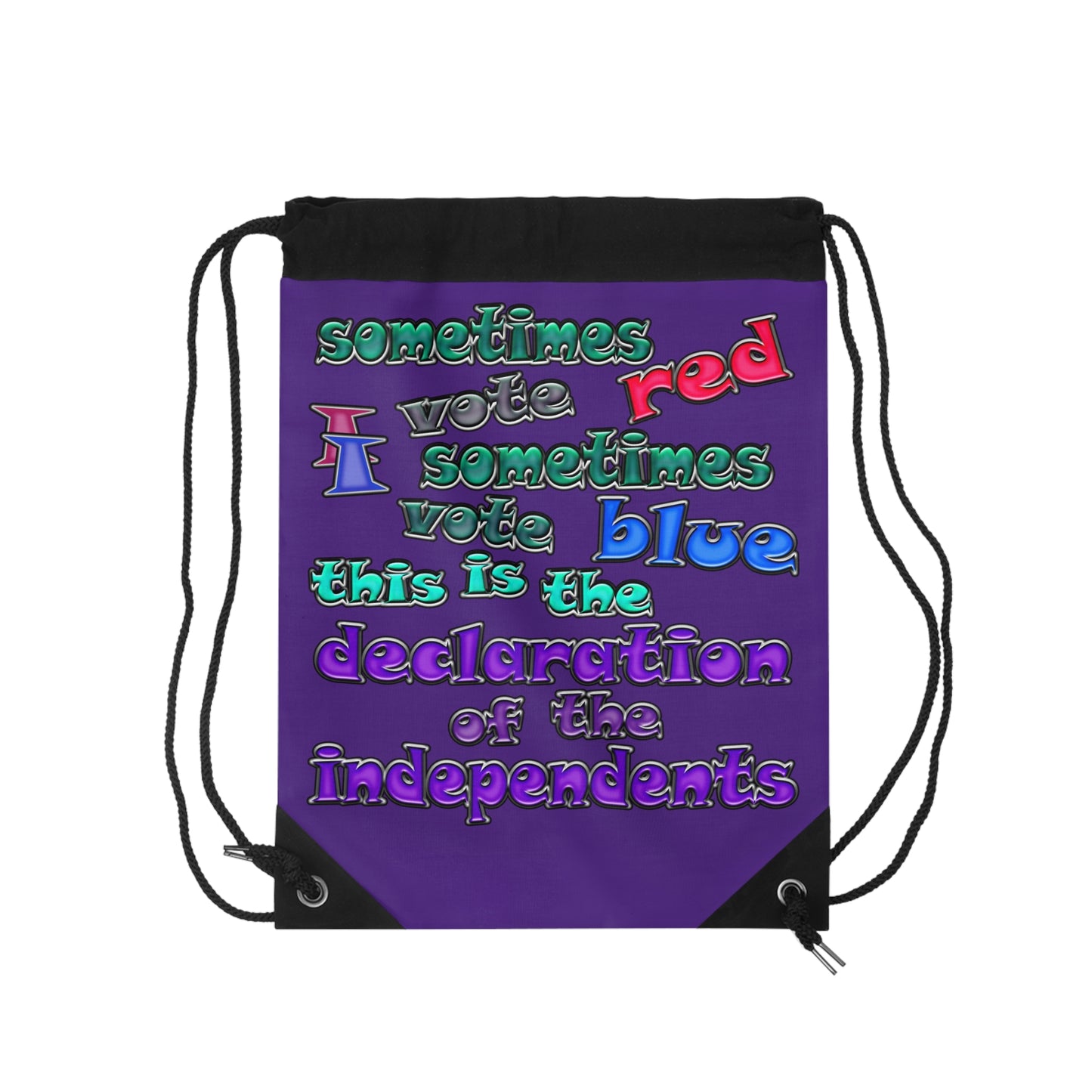 declaration of the independents - Drawstring Bag (purple)
