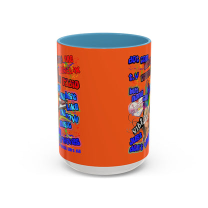 drop the beat - Accent Mug (orange)