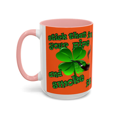 celtics logo - Accent Mug (orange)