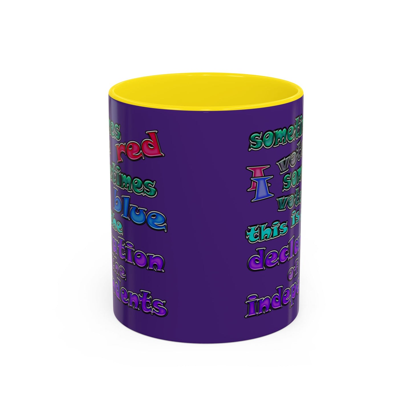 declaration of the independents - Accent Mug (purple)