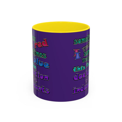 declaration of the independents - Accent Mug (purple)