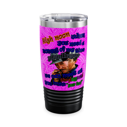 high noon - Ringneck Tumbler, 20oz (pink swirl)