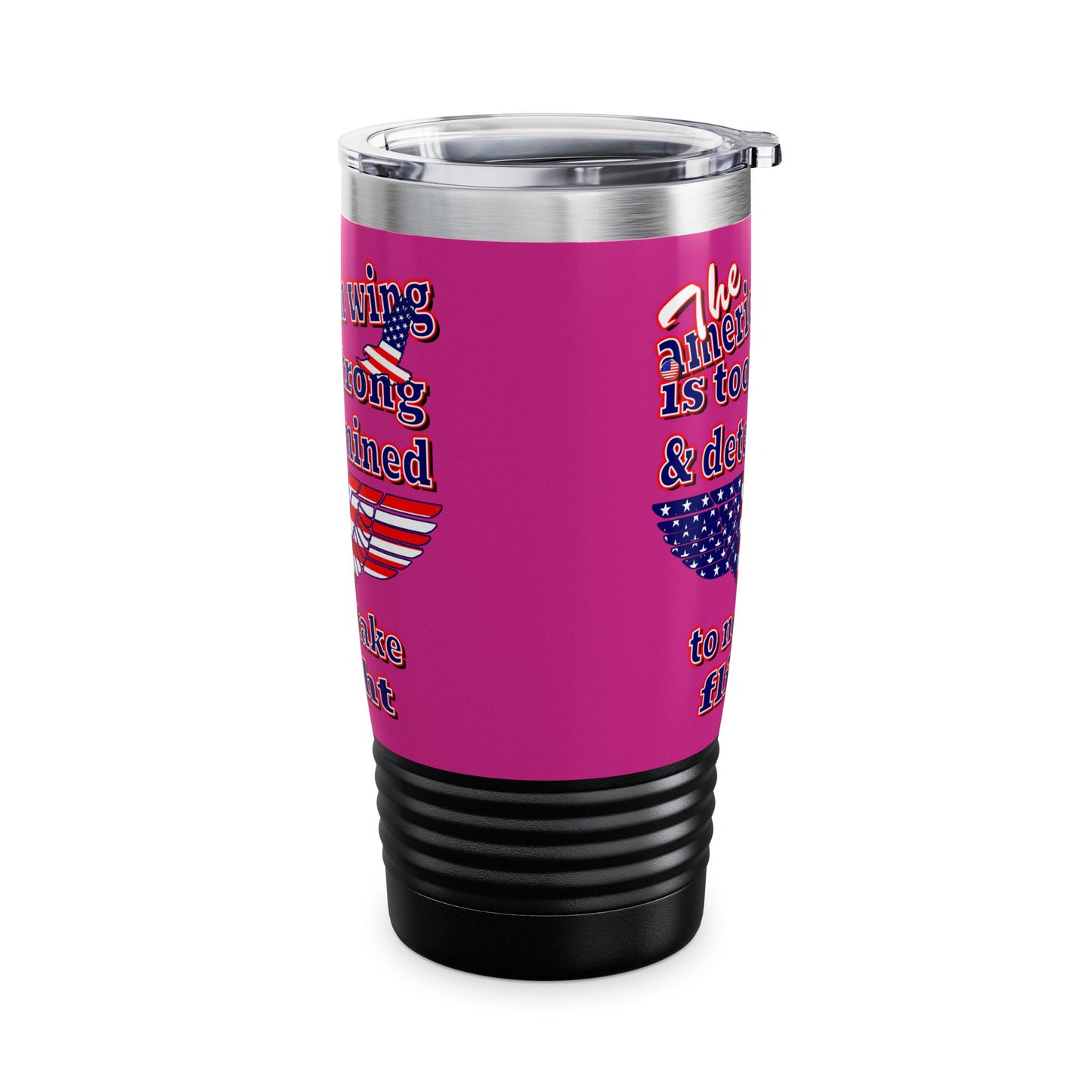 american wing - Ringneck Tumbler, 20oz (pink)