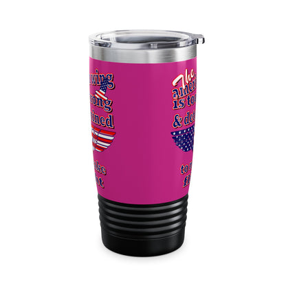 american wing - Ringneck Tumbler, 20oz (pink)