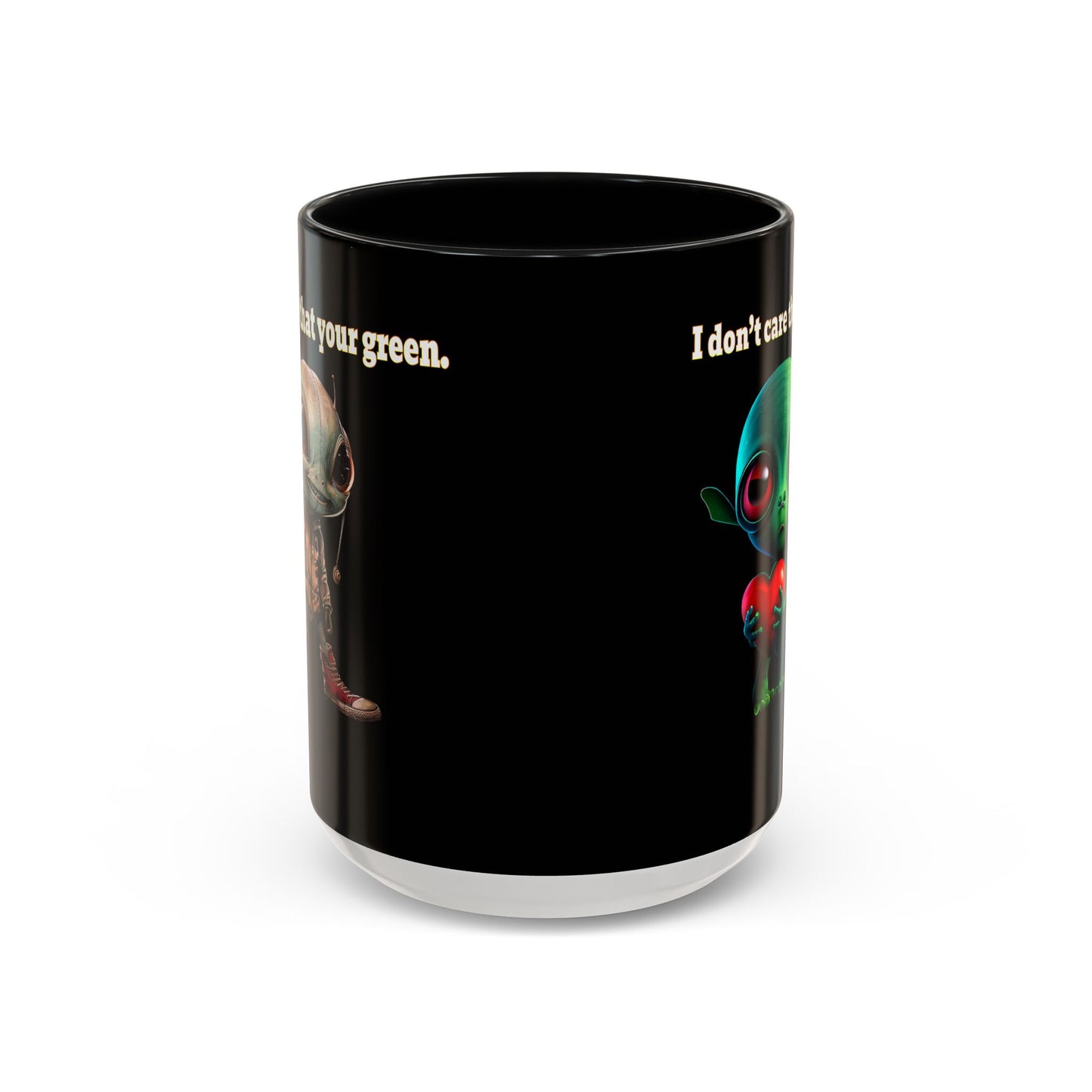 I don't care that your grey - Accent Mug (black)
