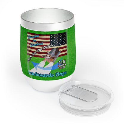 shoot for the stars - Chill Wine Tumbler (green turf)