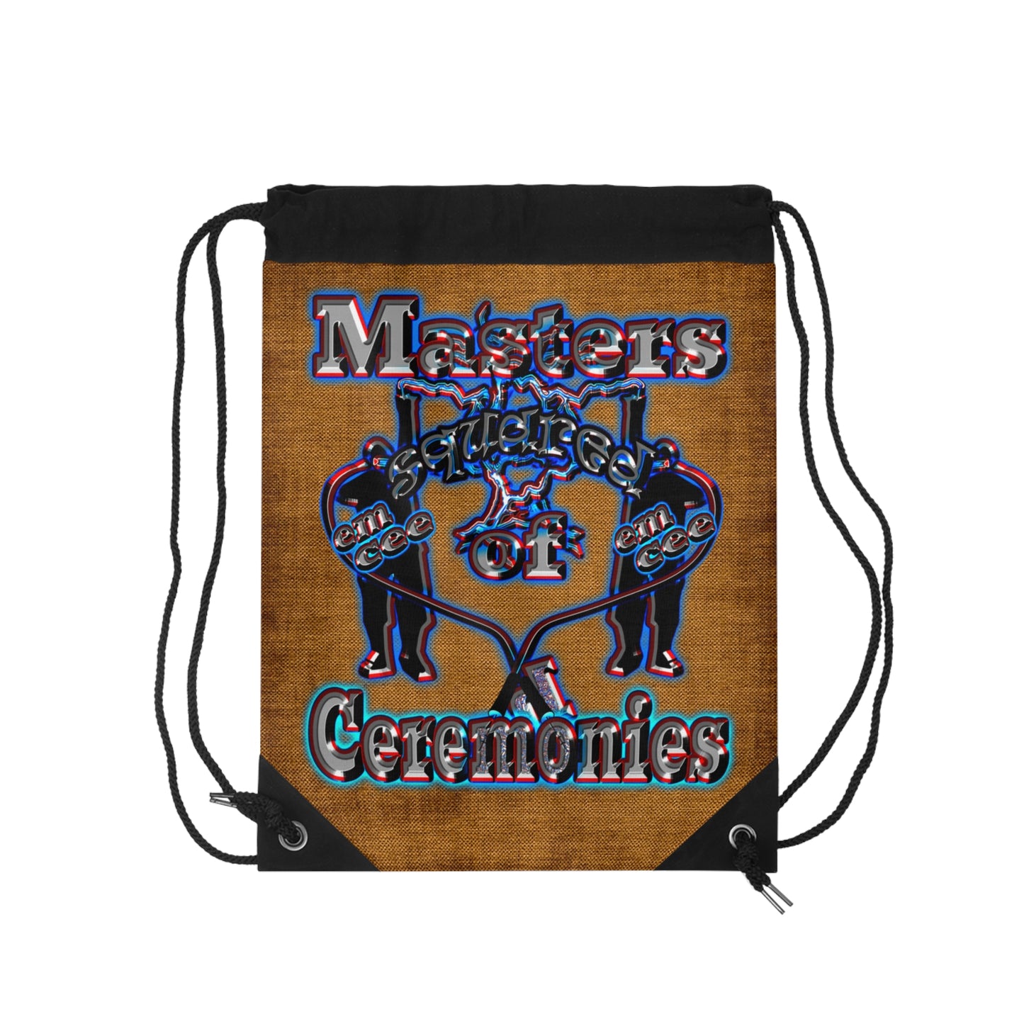 em cee squared - Drawstring Bag (dichromatic brown papyrus)