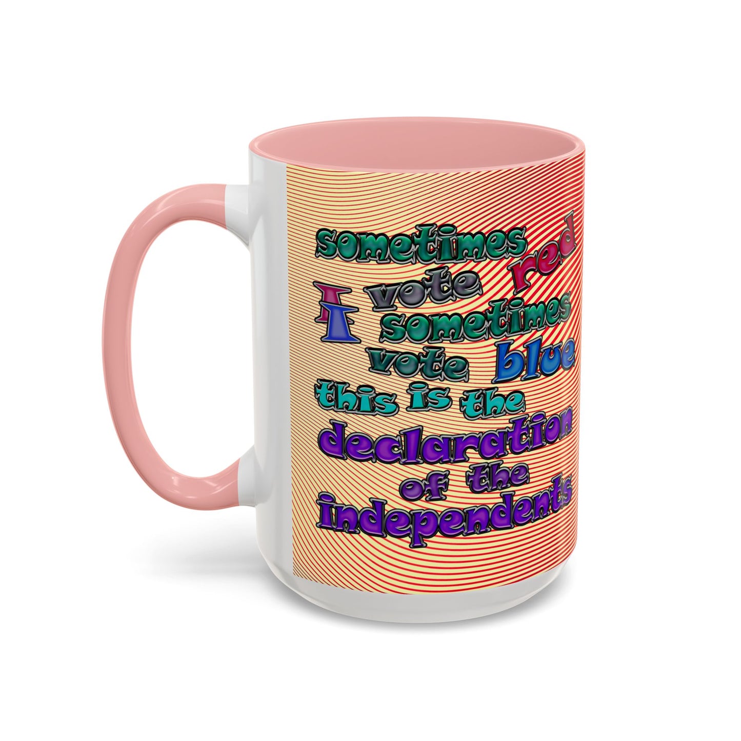 declaration of the independents - Accent Mug (yellow-orange wave)