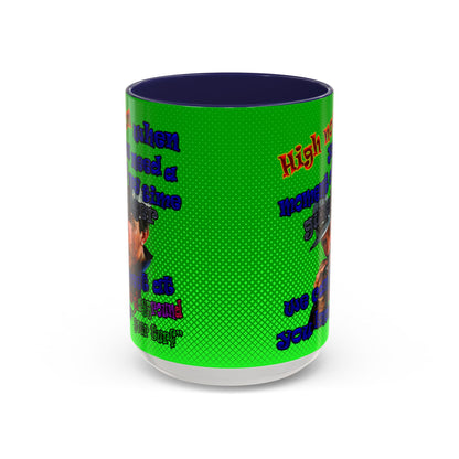 high noon - Accent Mug (logo green)