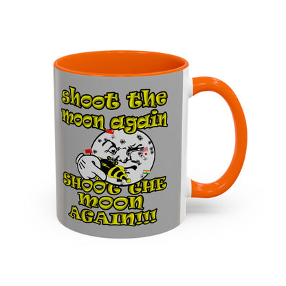 shoot the moon again - Accent Mug (light grey)