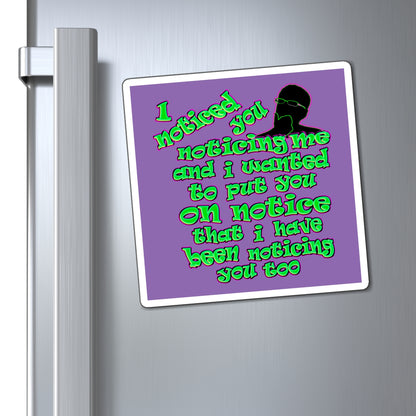 noticed you noticing - Magnets - (light purple)