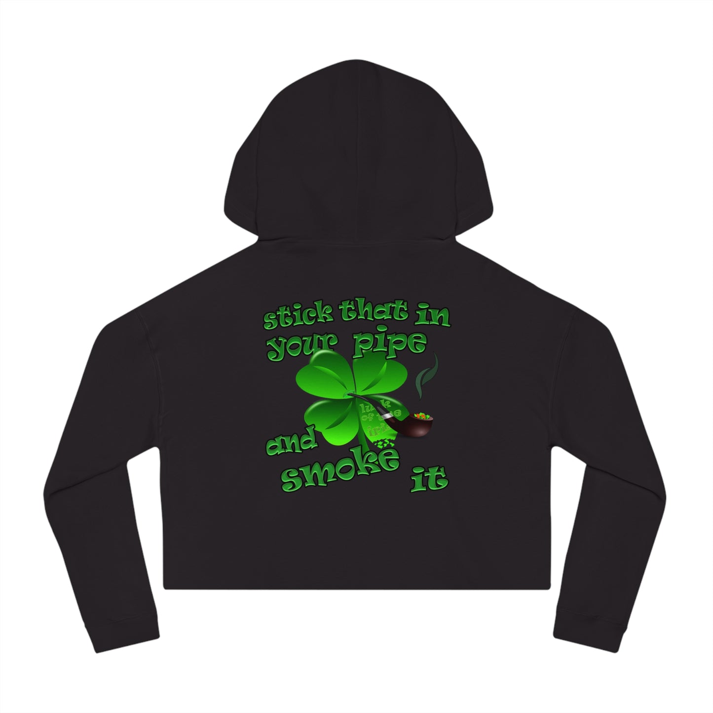 celtics logo - Women’s Cropped Hooded Sweatshirt