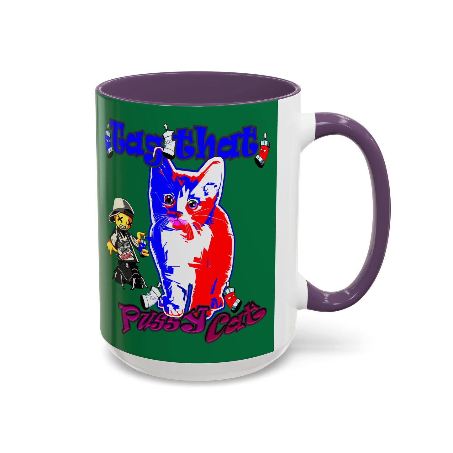 tag that - Accent Mug (dark green)