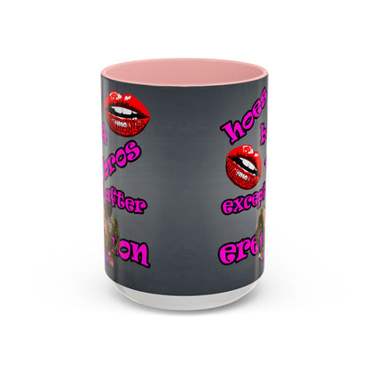 hoes b4 bros - Accent Mug (grey-light grey)