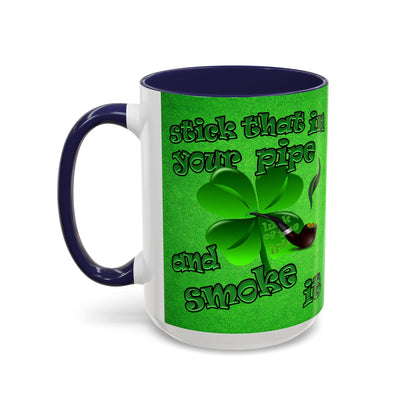 celtics logo - Accent Mug (green turf)