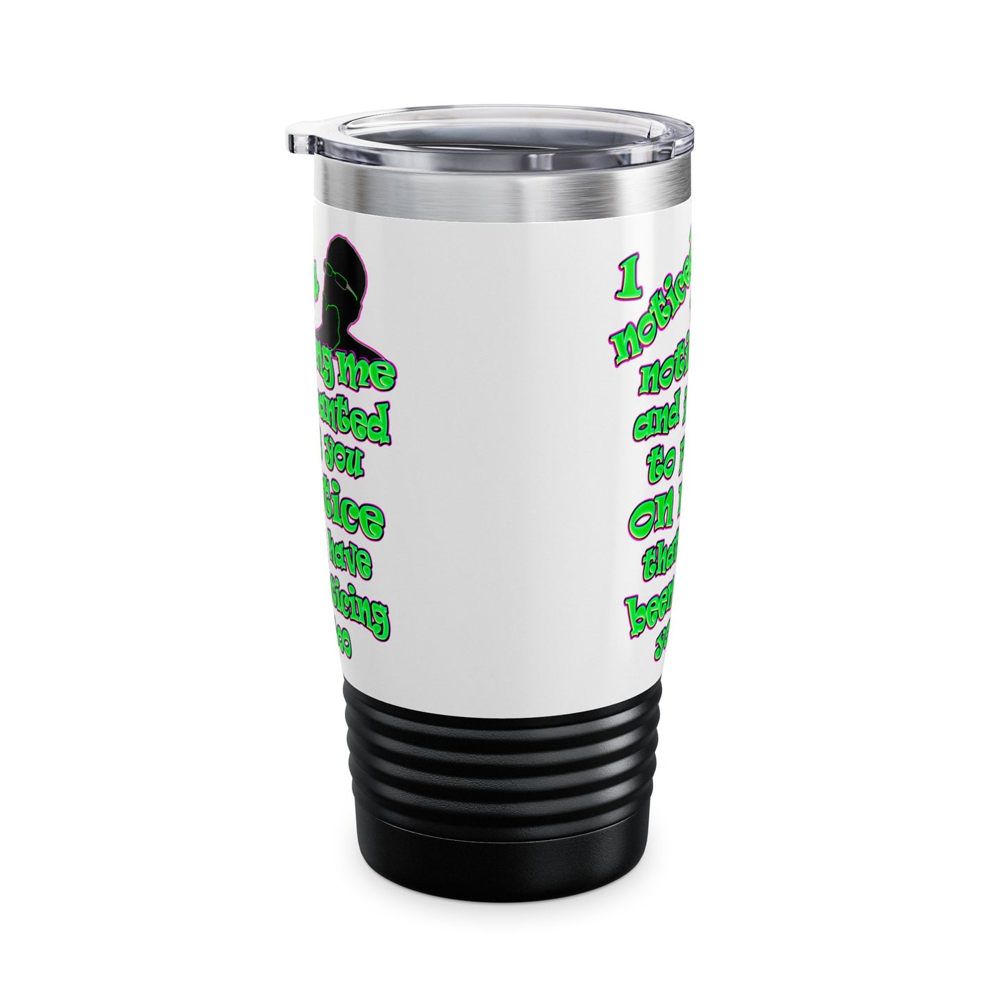 noticed you noticing - Ringneck Tumbler, 20oz (white)