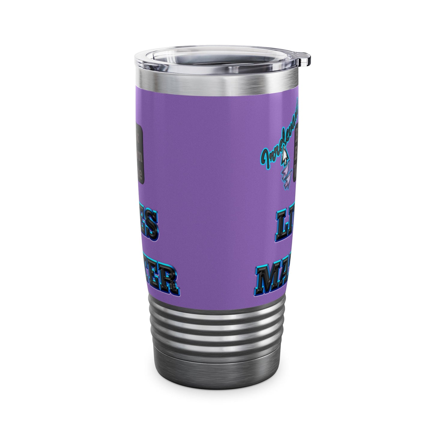 irrelevant - Ringneck Tumbler, 20oz (light purple)