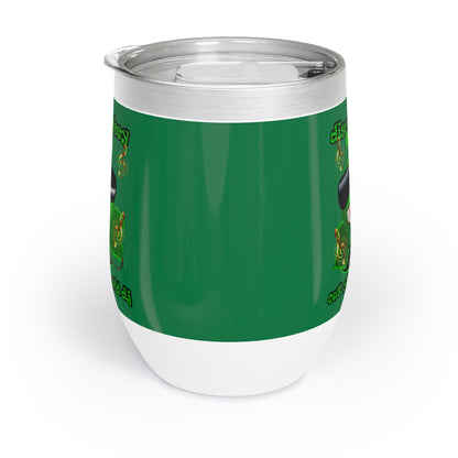 disc jockey - Chill Wine Tumbler (dark green)