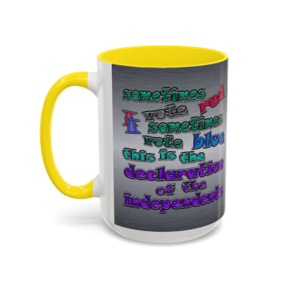 declaration of the independents - Accent Mug (brushed nickel)