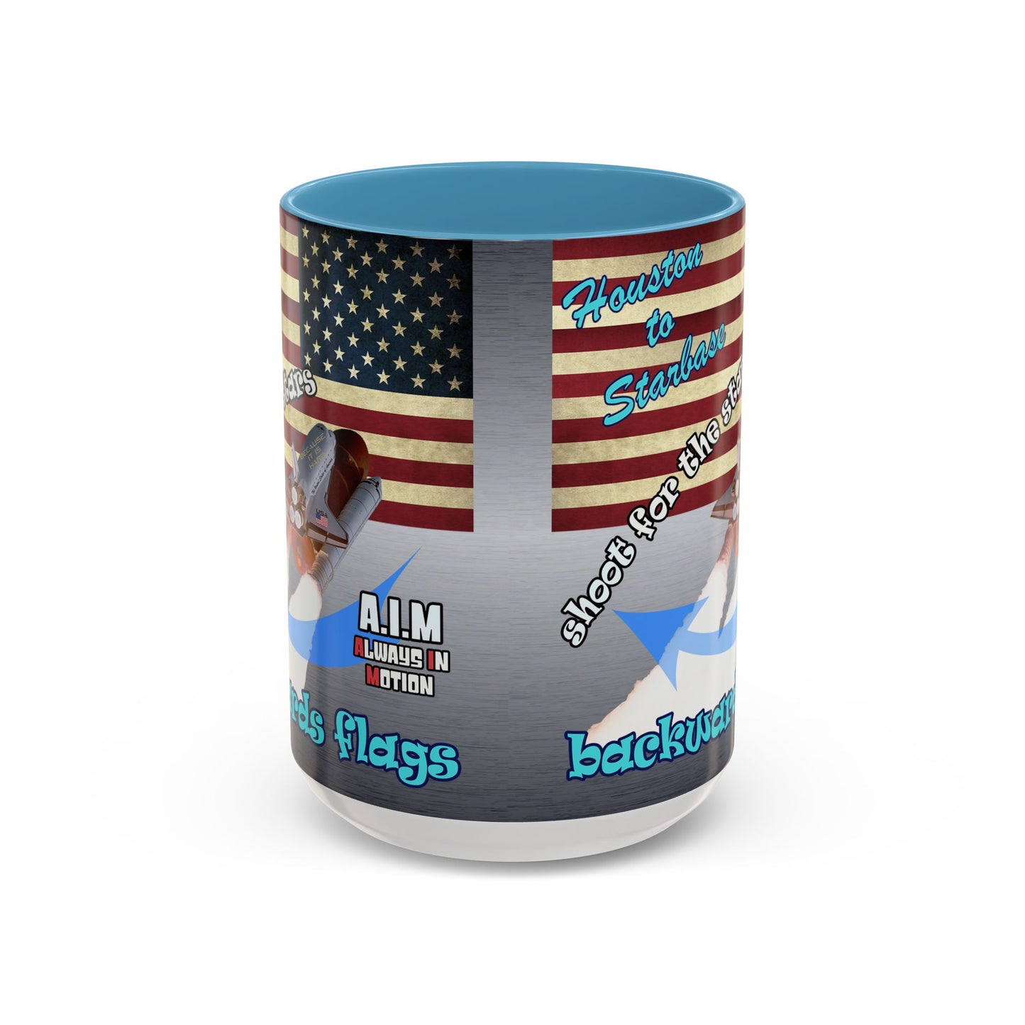 shoot for the stars - Accent Mug (brushed nickel)