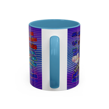 drop the beat - Accent Mug (purple wave)
